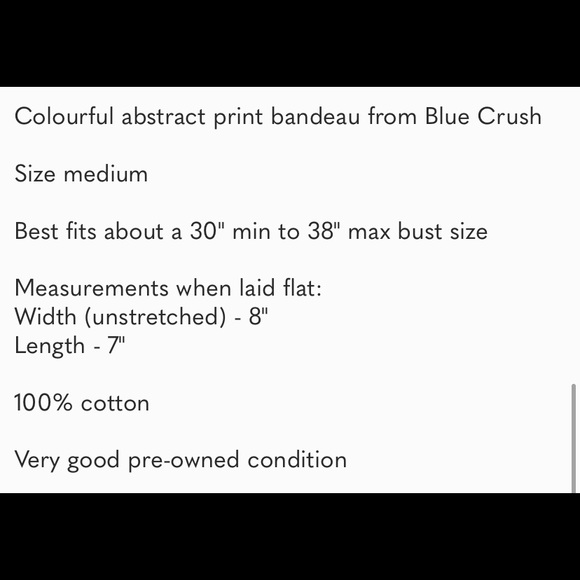 Vintage shirred Cotton top | crop top - Picture 6 of 6